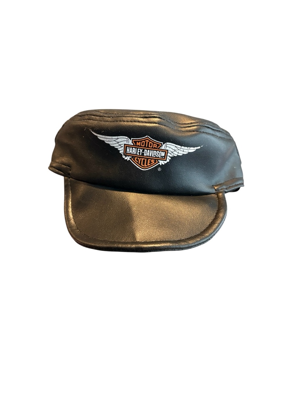 Black Harley Davidson Bar & Shield Winged Pet Cap Motorcycles Biker Dog Costume